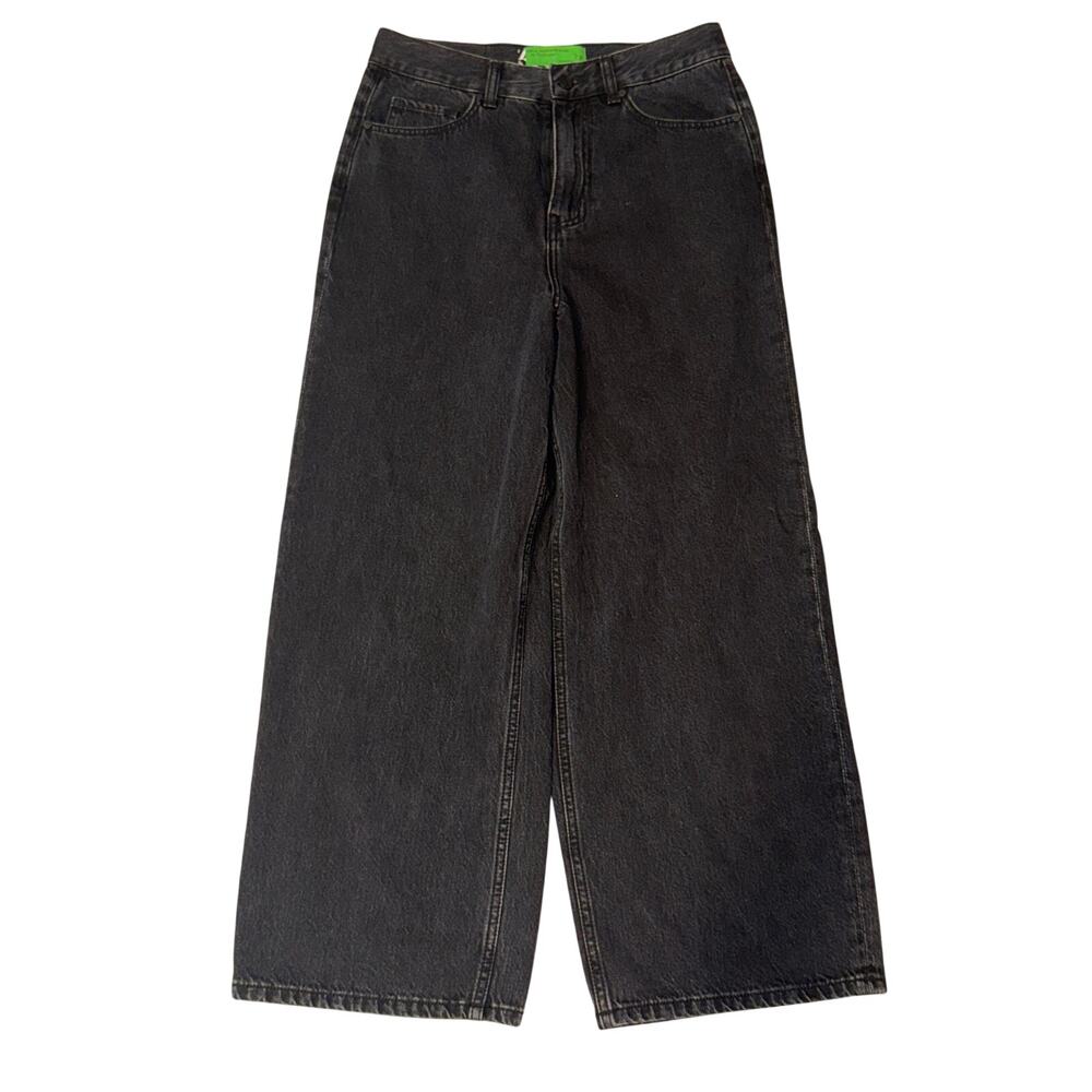 Sandrine Rose X Free People Black Wide Curve Leg Jeans